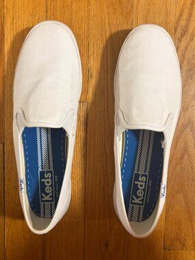 Keds White Champion Canvas Slip-On Woman’s Size 8